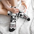 thumbnail image 7 of Women's Men's Hockey Player Colorful Novelty Pattern Crew Athletic Socks, 7 of 7
