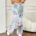 thumbnail image 4 of Women's Plus Size Wide Leg Flare Leggings High Waisted Stretch Casual Pants, 4 of 6