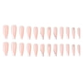 thumbnail image 1 of Uñas postizas de bailarina, punta francesa blanca, uñas acrílicas artificiales, pegamento brillante en las uñas, 24 Uds., 1 of 5