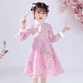 thumbnail image 2 of Youmylove Dresses For Girls Toddler Kids Baby Girls Children Fairy Hanfu Dresses For Chinese Calendar New Year Lined Warm Princess Dresses Embroidery Tang Suit Performance s, 2 of 9