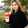 thumbnail image 5 of Sidagar 24 oz Cute Cherry Ceramic Lined  Stainless Steel Leakproof Travel Mugs with Straw Lid, 5 of 9
