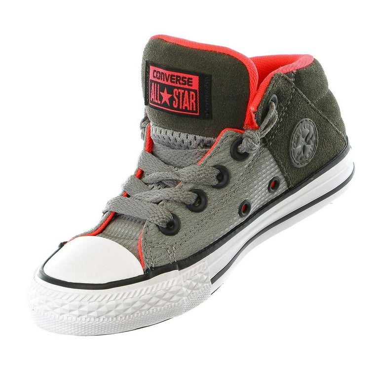 Converse Chuck Star Mid Boys Cadet Grey/Crim Sneakers - Walmart.com
