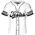 thumbnail image 3 of Lotusprinthandmade Personalized Name Normal Isn't Coming Back but Jesus is Cross Christian Unisex Baseball Jersey XS-5XL Multicolor, 3 of 5