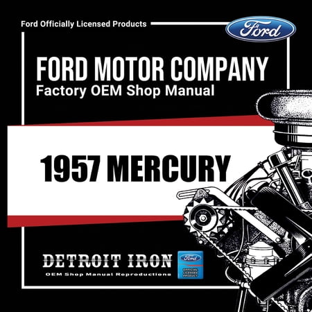 Detroit Iron OEM 1957 Mercury Shop Manuals Sales Data & Parts Books on CD