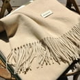 thumbnail image 5 of Summer scarf an oversized long light linen beach gauze shawl, 5 of 5