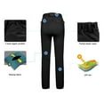 thumbnail image 6 of Little Donkey Andy Women's Fleece Lined Hiking Ski Snow Pants, Winter Windproof Softshell Pants, Warm and Water Repellent Black XS, 6 of 7