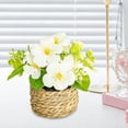 thumbnail image 6 of Artificial Pot Flowers Small faux Plants Mini Potted Plants for Home Office Tabletop Decoration, 6 of 9