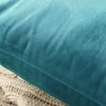 thumbnail image 6 of Deconovo Throw Pillow Covers 18x18 Velvet Pillow Cover Decorative Square Pillowcase Soft Solid Cushion Cover for Chair, 18"x 18", Teal, Pack of 2, 6 of 8