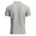 thumbnail image 4 of Alivor Mens Casual Polo Shirt Short Sleeves Ribbed Top S-XXXL, 4 of 5