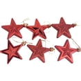 thumbnail image 1 of mnjin patriotic day hanging holiday star tree ornaments with 3 different types red, 1 of 2