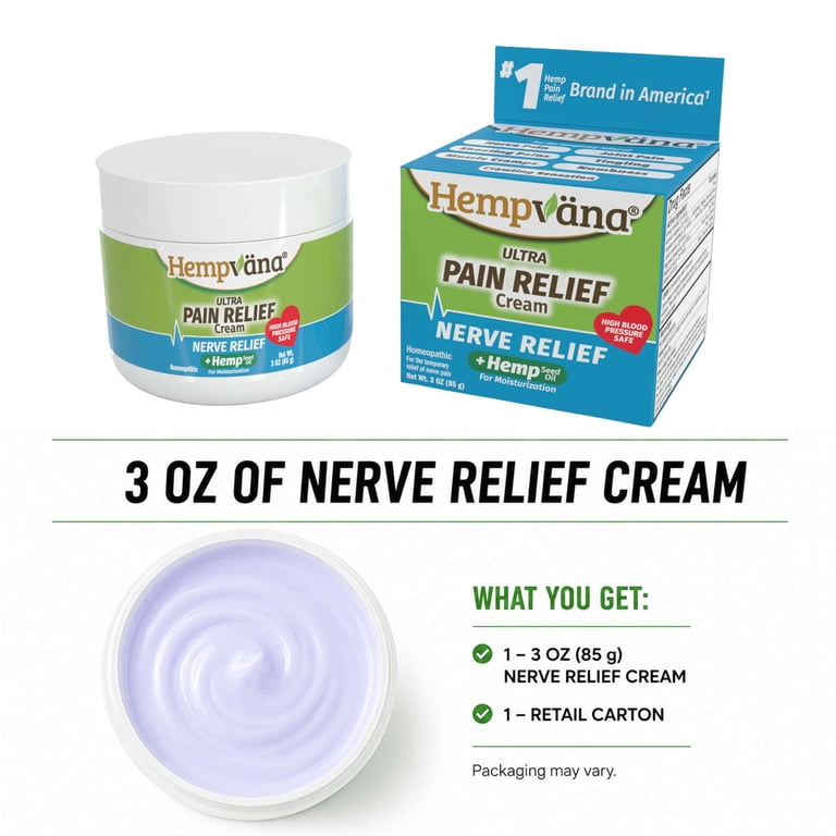 Hempvana Ultra Nerve Pain Relief Cream, Homeopathic photo 5