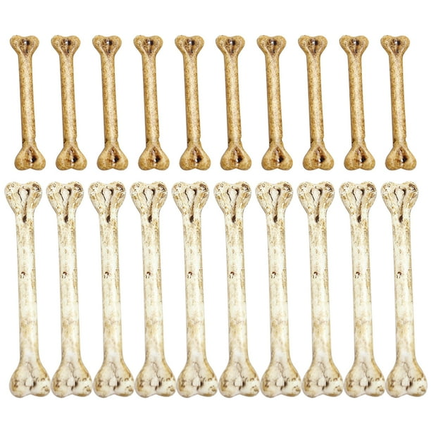 20pcs Props de hueso altamente simulación Multifuncional Falsos Falsos huesos DIY Carril colgante de huesos Halloween Prop