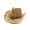 Khaki, variant on AWZXDE Unisex Summer Western Cowboy Hat Shapeable Straw Hollowed Out Sun Hat Men Women Style Beige