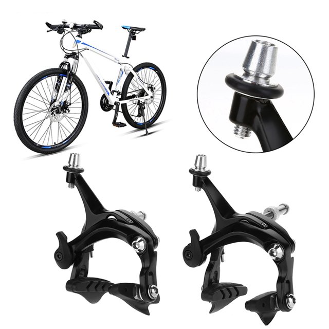 Alritz Bike Brake Pads Set,Road Bicycle Brake Caliper Set, 1 Pair Road Bike V Shape Mechanical Dual- Brake Set Repair Parts Accessory