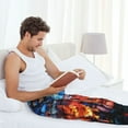 thumbnail image 5 of Sikiie Magical Stained Glass Castle Pajama Pants Men, PJ Bottoms, Sleep & Lounge Pants-XX-Large, 5 of 6