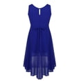 thumbnail image 2 of iEFiEL Kids Girls Sleeveless Sparkly Rhinestone High-low Hem Dress for Birthday Party Blue 10, 2 of 7