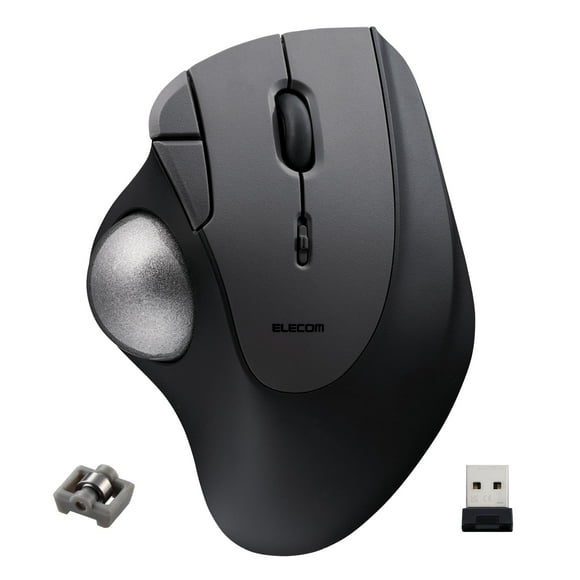 Trackball ELECOM Ergonomic Comfort IST inalámbrico 2,4 GHz negro