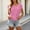 Pink, variant on XPMWRP Women's Asymmetrical Cross V‑Neck Ribbed Sleeveless Tank Top Soft Stretchy Flattering Casual Blouse Hides Arm Fat for Summer Daily Vacation Wear Black M