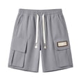 thumbnail image 2 of UACY Shorts for Girls Cotton Bermuda Shorts with Pockets Elastic Waist Knee Length Casual Athletic Walking Shorts, 2 of 4