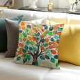 thumbnail image 3 of BANET Spring , Colorful Leaves Decorative Throw Pillows, Plant Flower Floral Summer Seasonal Pillowcase for Couch Sofa White, 3 of 5