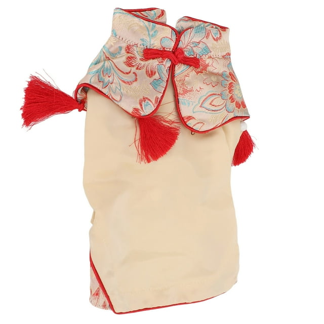 Vestido de satén Cheongsam para perros, traje Tang para perros, traje Tang chino para perros, ropa para perros de estilo chino, lo mejor de la línea