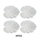 thumbnail image 3 of Inteprter 4 unids/set hermosas decoraciones de hojas traseras de tortuga huecas, tapetes para comedor para el hogar, restaurantes, casas, Etc. Mostrada Plata, 3 of 6