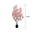 thumbnail image 5 of Artificial Blossom  Artificial Cherry Trees Tall Faux Plants Indoor Pink Fake  Flowers Tree for Spring Home Room Office Wedding Party Valentine's Day Outdoor Decorations, 5 of 6