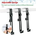 thumbnail image 6 of Neoyler 3 Pack Christmas Decorations Stocking and Garland Hanger with Adjustable Heavy Duty Brick Hooks for Mantels and Festive Display 5.1in Black, 6 of 6