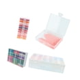 thumbnail image 4 of 30 Piezas Bandeja de Diamantes Organizador con Tapa Etiquetas Colores Caja Transparente Contenedores Apilables Material PP Adecuada para Arte Oficina, 4 of 9