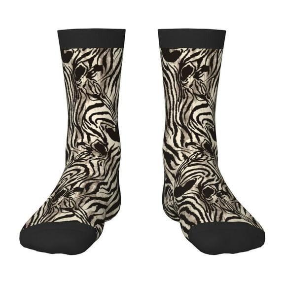 Naloa Leopard And Zebra1 Kids Socks Unisex Kids and Toddlers' Crew Socks, ,1 Pairs