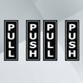 thumbnail image 3 of OHOIOLLA 6Ud Pegatinas Para Puertas Con Push Pull En Material PVC Negro Resistente Para Oficinas Y Hogar, 3 of 8