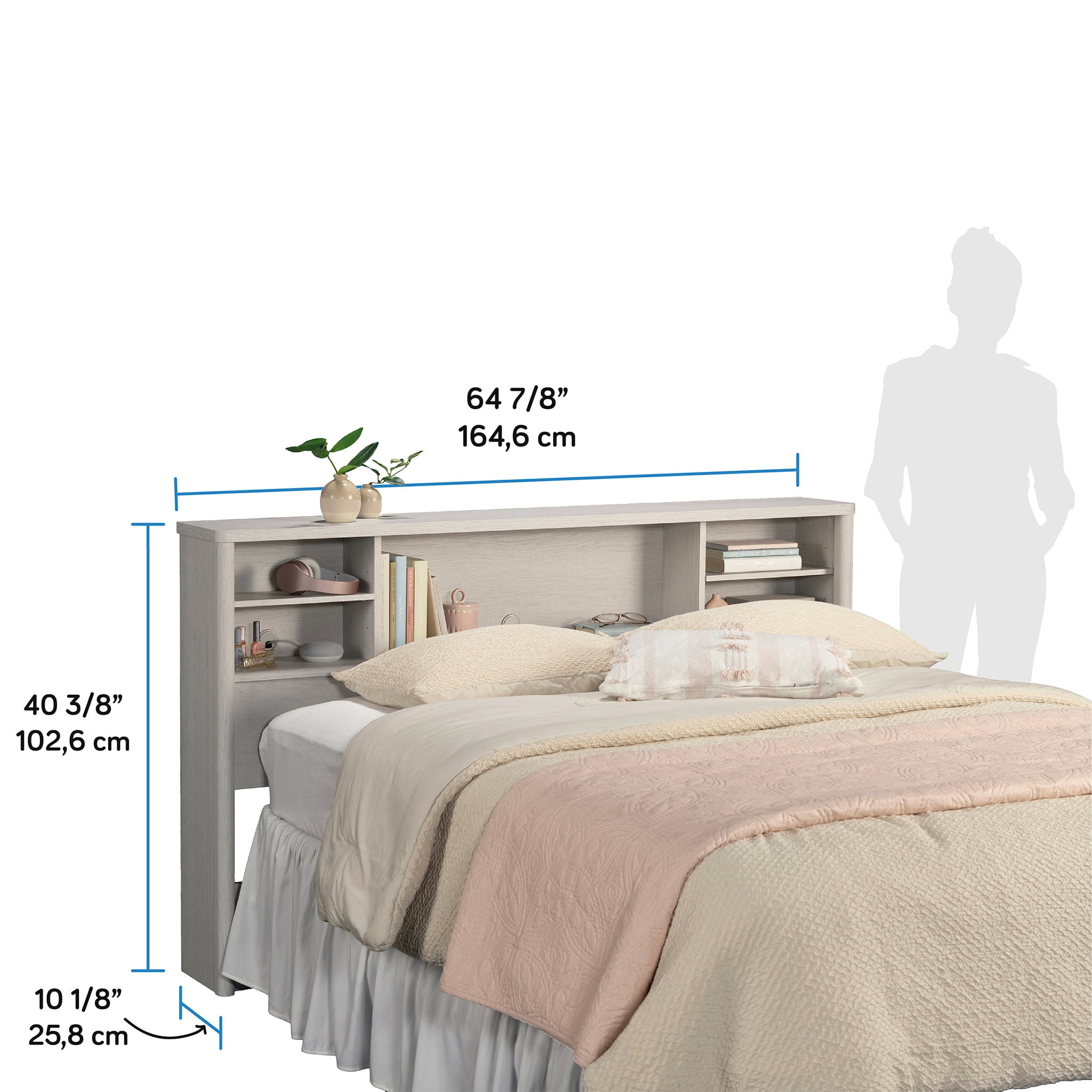 Dover Edge Full/queen Headboard in a Glacier Oak finish