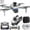 Gray, variant on Ikohbadg 4K HD GPS Drone with 6-Inch Screen, 5G RC Quadcopter, Laser Obstacle Avoidance, One-Click Return, 25-Minute Flight Time, Perfect for Aerial Photography & Adventures