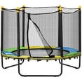 thumbnail image 1 of CoSoTower Trampoline de 4,6 Pi pour Enfants avec Filet de Protection pour 3 à 10 Ans, Usage Intérieur Extérieur, Noir, 1 of 7