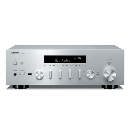 Yamaha - Bluetooth 120-Watt 2.0-Channel Network Stereo Receiver with Remote - Silver