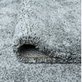 thumbnail image 6 of Shag 6x8 Area Rug Thick (5'6'' x 7'10'') Solid Silver Living Room Easy to Clean, 6 of 8