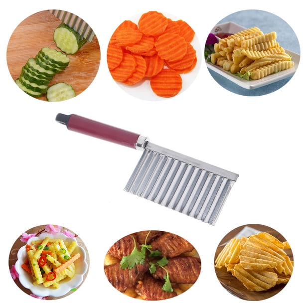 Mistaha Potato Ripple Crinkle Cutter Wavy Chopper French Fry Slicer ...