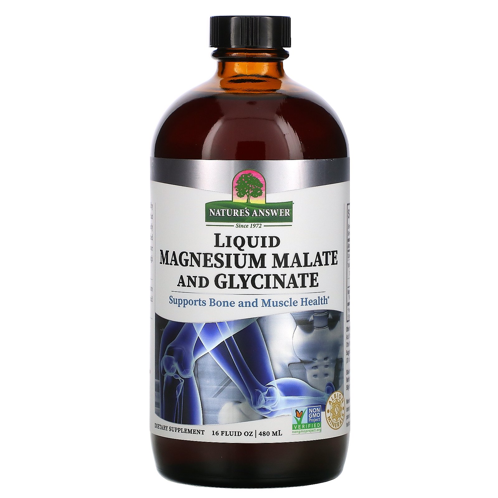 Nature's Answer Liquid Magnesium Malate and Glycinate, 16 fl oz (480 ml