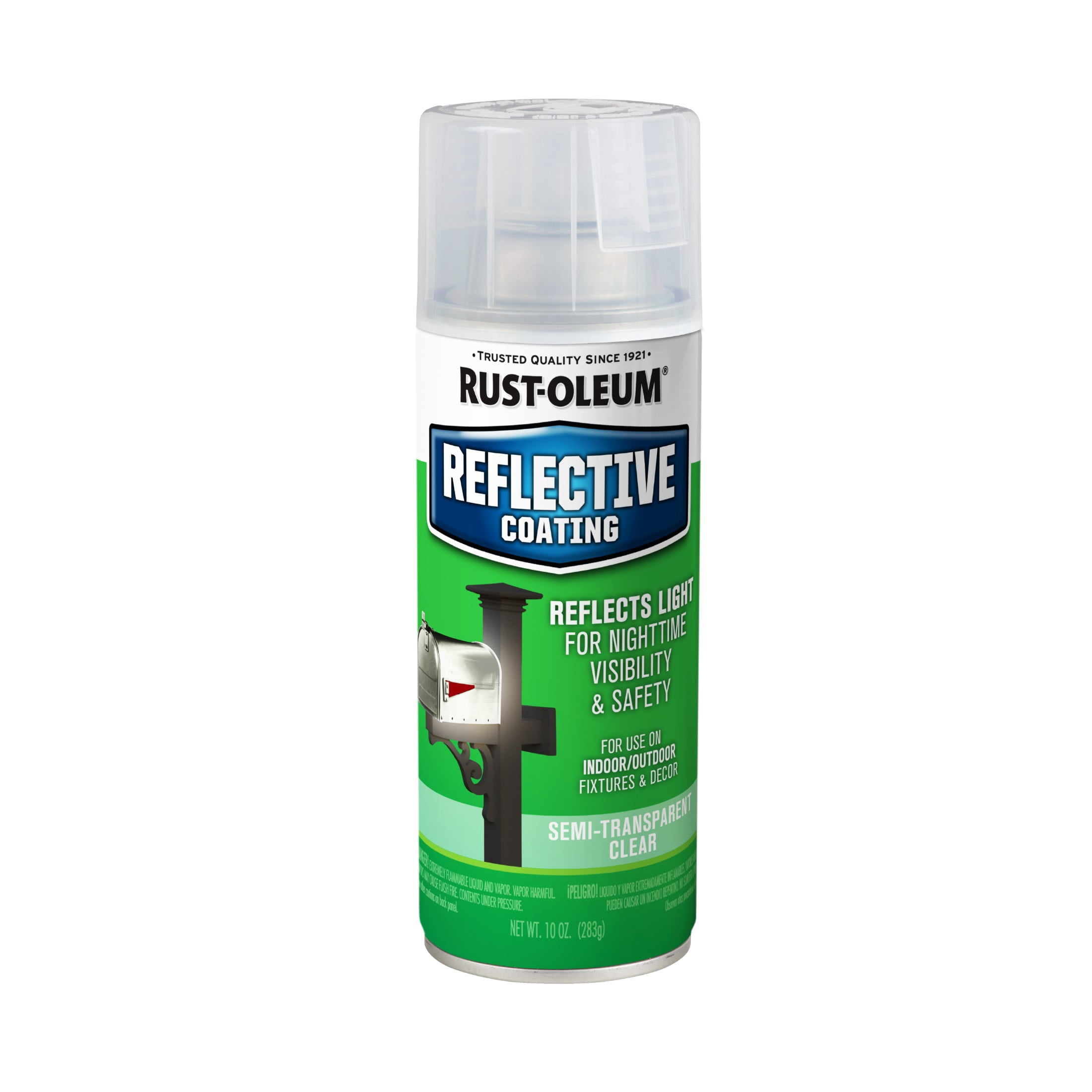 6 Pack, Clear, Rust-Oleum Specialty Reflective Finish Spray- 10 oz