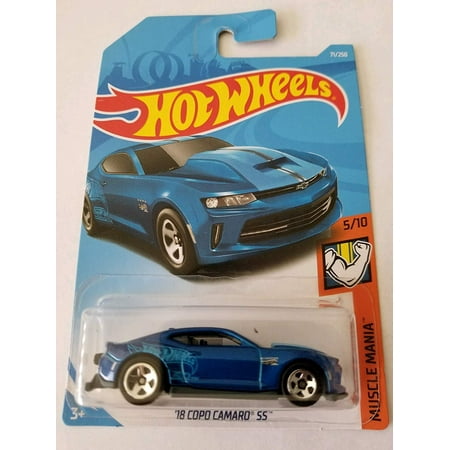 Hot Wheels 2019 Muscle Mania 71/250: '18 Copo Camaro SS (Dark Blue) - Int. (Best Toys For 18 Month Old 2019)