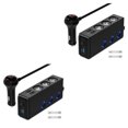 thumbnail image 2 of Baohd 1/2/3/5 Multifunctional Quick Charge 30 Cigarette Lighter USB Car Recharger black 2PCS, 2 of 6