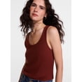 thumbnail image 5 of Scenario Women's Wide Ribbed Tank Top, Sizes XS-XXXL, 5 of 6