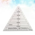 thumbnail image 3 of FONDOTIN Quilting Ruler 1Pack Transparent Triangle Acrylic For Craft Activities, 3 of 8