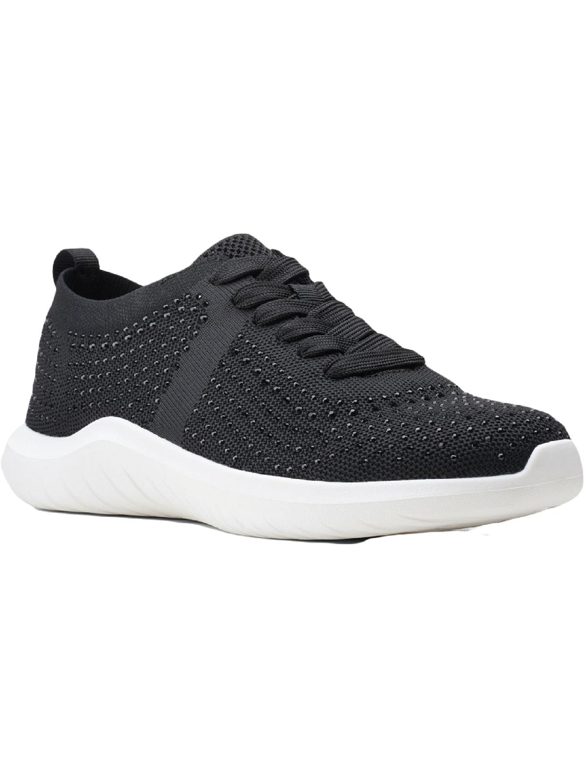 Clarks Nova Spark Women's Knit Embellished Lace-Up Athletic Sneakers Black  6.5 - Walmart.com