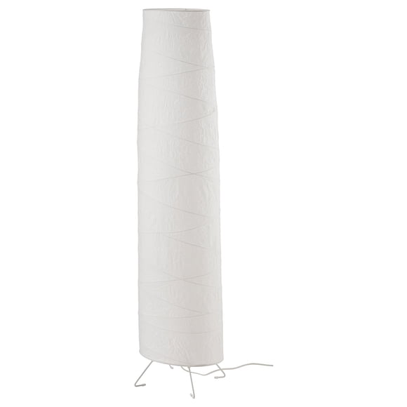 IKEA Vickleby (404.844.87) Lampe sur Pied Blanche Faite à la Main avec Abat-Jour en Papier de Riz, Blanc 54 Po (136 cm)