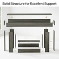 thumbnail image 3 of Fnova 63" Farmhouse Console Table, 2-Tier Wood Entryway/Sofa Table with Storage Shelf for Living Room, Hallway, Behind Couch, 3 of 19