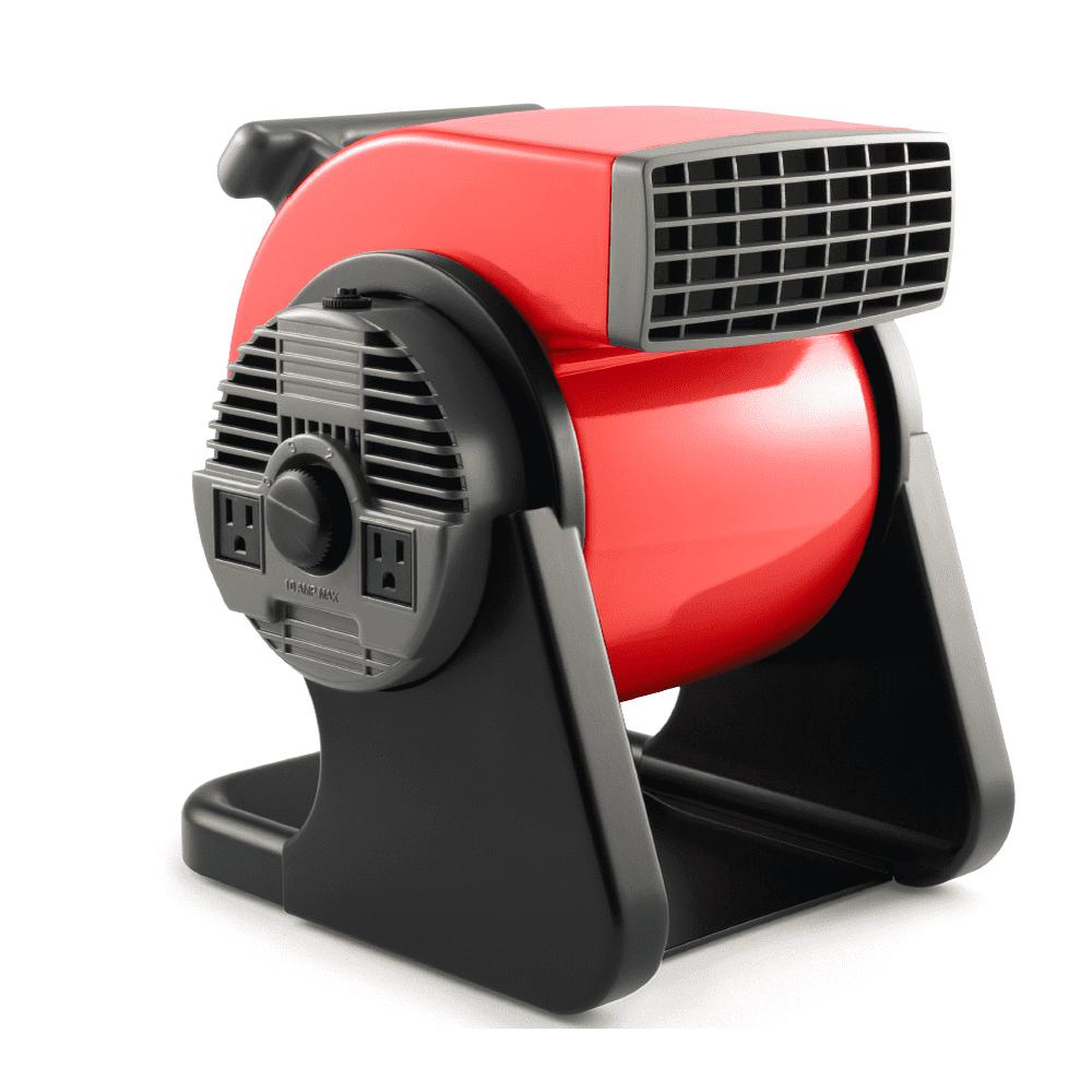 Mainstays Pivoting High Velocity Utility Fan, SBPC160B, RED Walmart