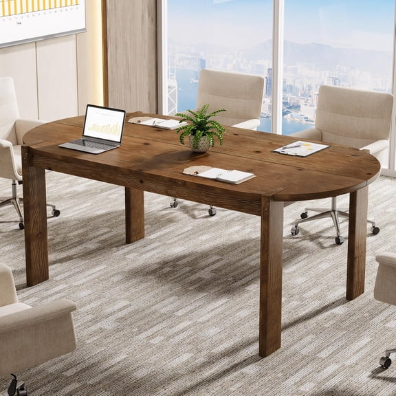 TRIBEWOOD 5ft Oval Wood Conference Table