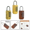 4 Digit Resettable Combination Locker Lock, Gym Padlock, Mini Padlock