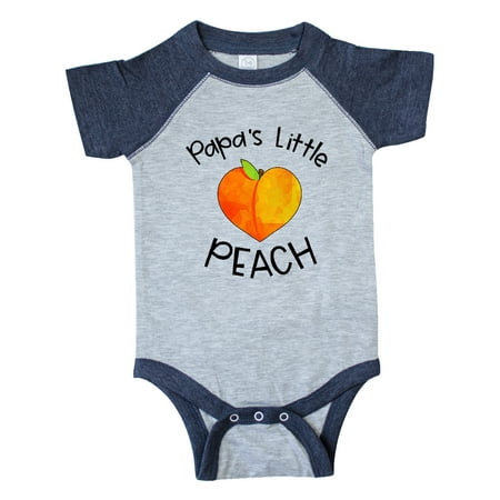 

Inktastic Papa s Little Peach Cute Peach Heart Gift Baby Boy or Baby Girl Bodysuit